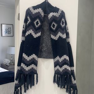 Beautiful poncho worn once from Anthropology